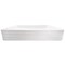 Novatto Rectangular White Porcelain Sink with Brushed Nickel Drain Combo NP-208513BN - alternate 2